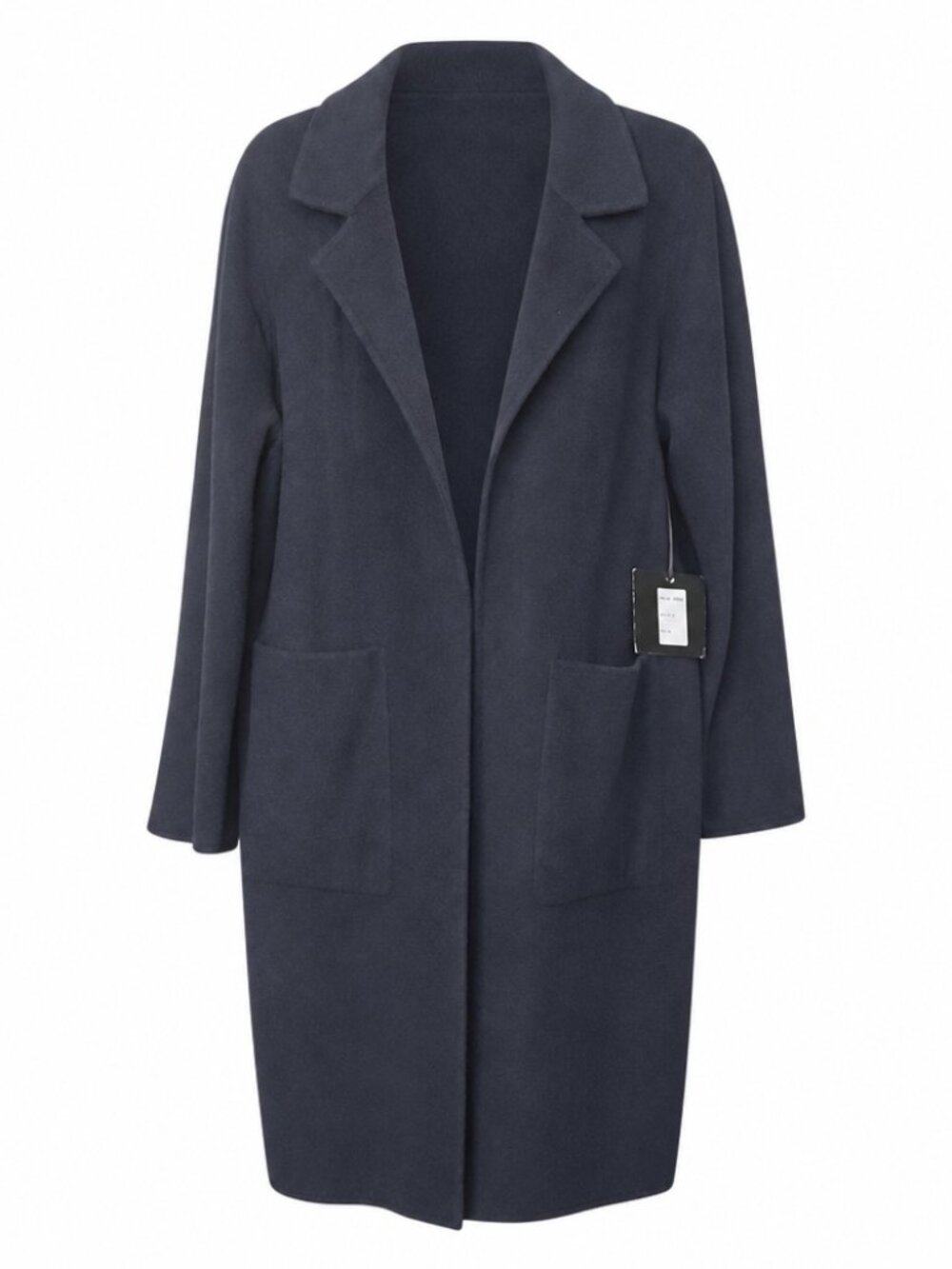 Cliche Women's Navy Blue Shawl Collar Long Cardigan Sweater Coat XL NWT